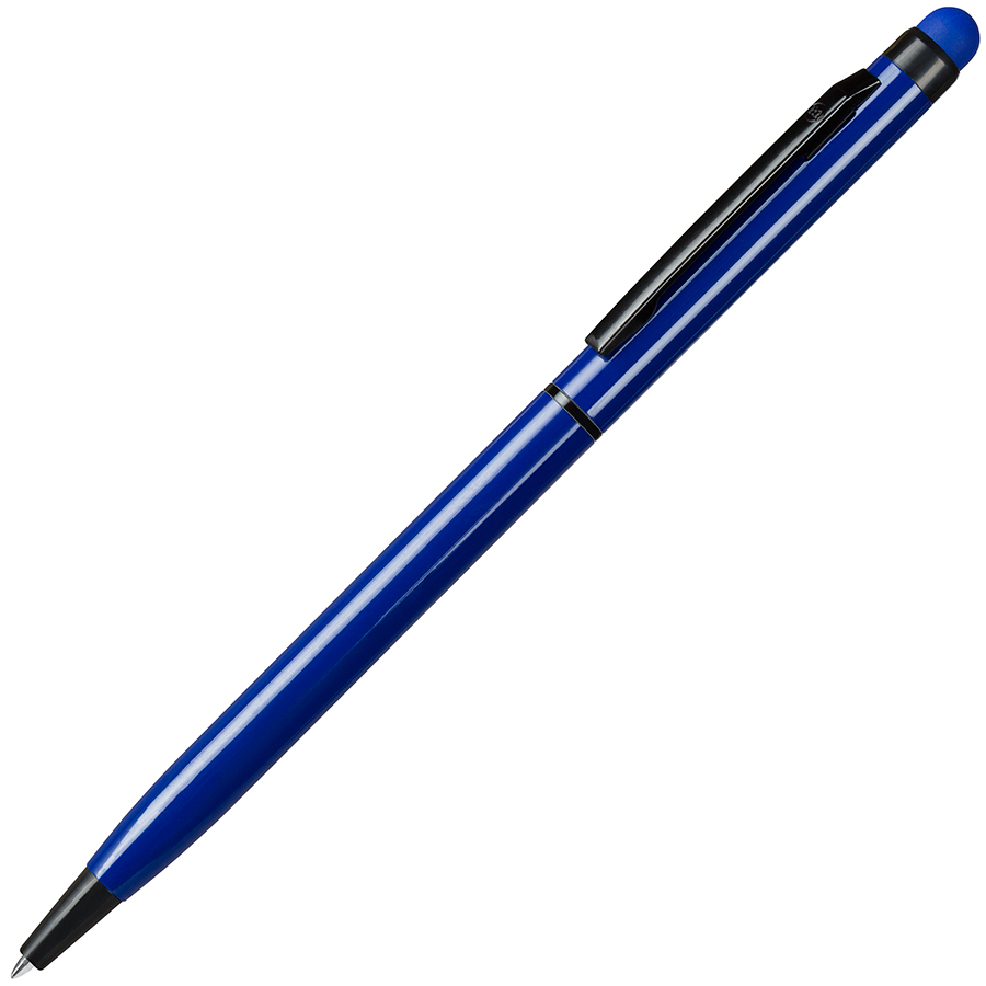TOUCHWRITER  BLACK, ручка шариковая со стилусом для сенсорных экранов, синий/черный, алюминий