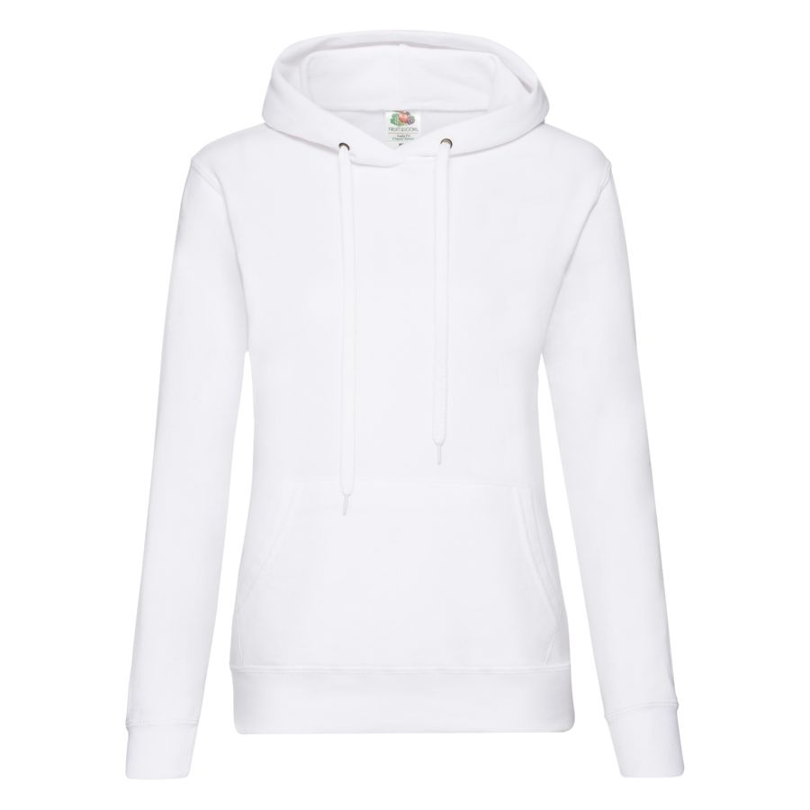 Толстовка "Lady Hooded Sweat ", белый, 75% х/б, 25% п/э, 280 г/м2