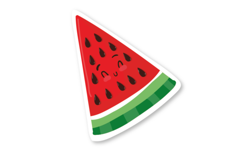 Стикер матовый №75 Арбузик