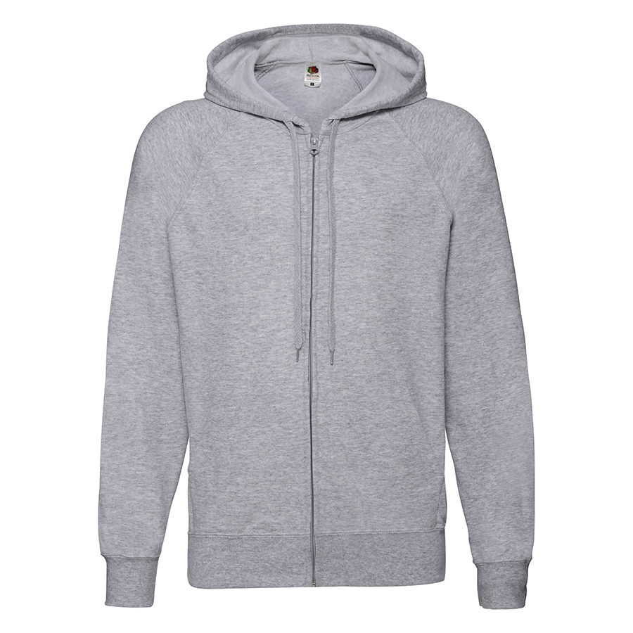 Толстовка без начеса "Lightweight Hooded Sweat",  серый, M, 80% х/б 20% полиэстер, 240 г/м2