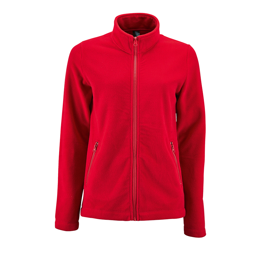 Толстовка на молнии "Norman Women", красный, 100% п/э, 220 г/м2