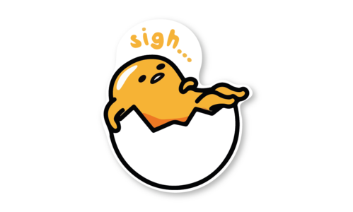 Стикер с лаком №83 Gudetama