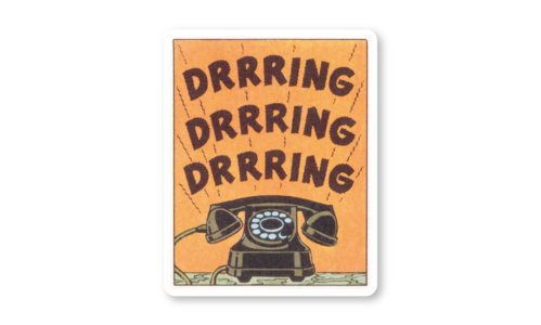 Стикер матовый №52 DRRRRING