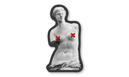 Стикер с лаком №6 Венера