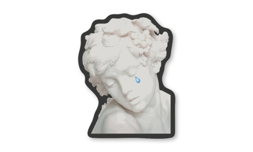 Стикер с лаком №9 Античная эстетика