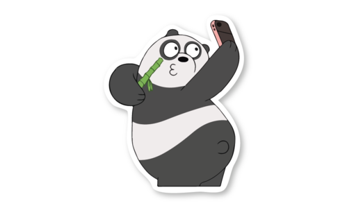 Стикер матовый №68 We bare bears