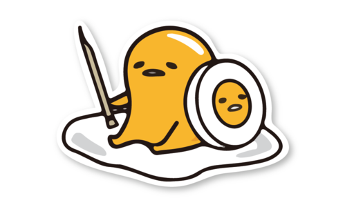 Стикер с лаком №84 Gudetama