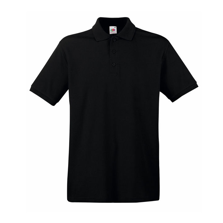 Поло "Premium Polo", черный, 100% х/б, 180 г/м2