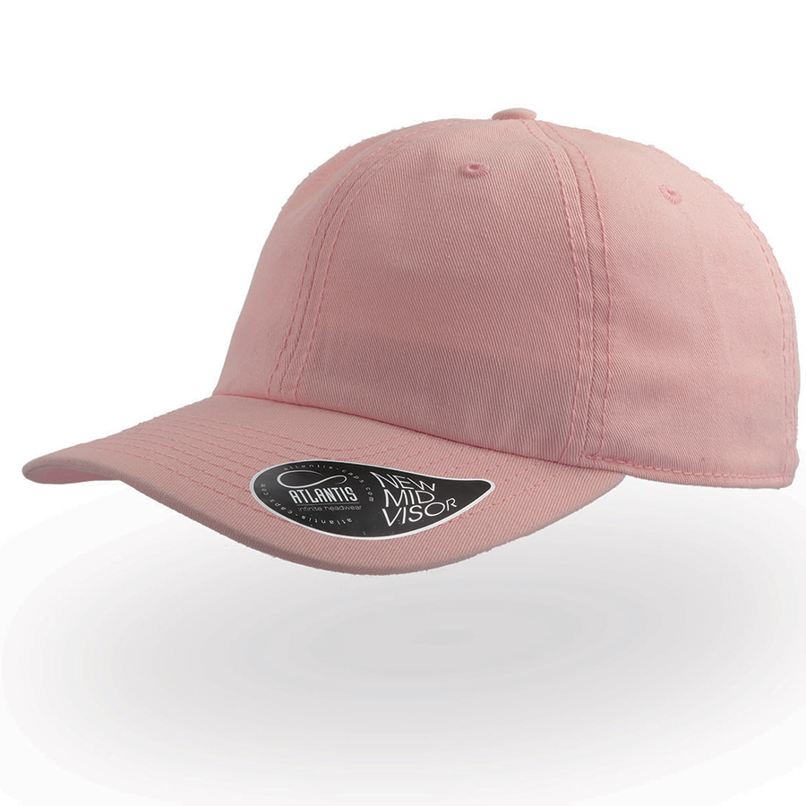 Бейсболка "DAD HAT", розовый, 6 клиньев, 100% хлопок, 280грм2, металлическая застежка