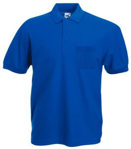 Поло "65/35 Pocket Polo", ярко-синий, 65% п/э, 35% х/б, 180 г/м2