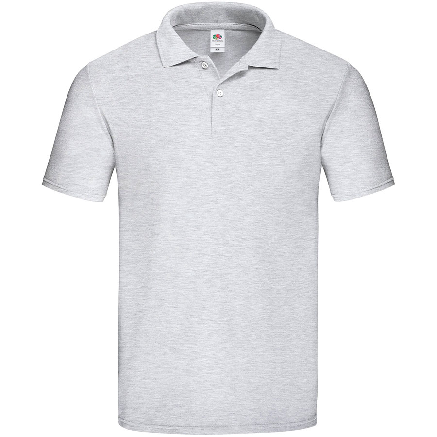 Поло "Original Polo", серый меланж, 100% х/б, 185г/м²