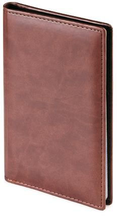 Визитница Velvet, коричневый, 72 визитки