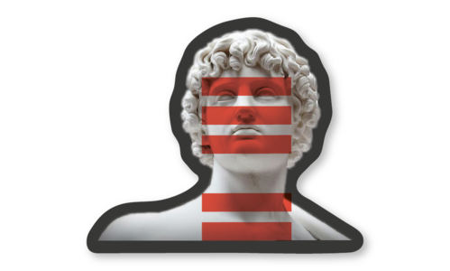 Стикер с лаком №29 Античная эстетика