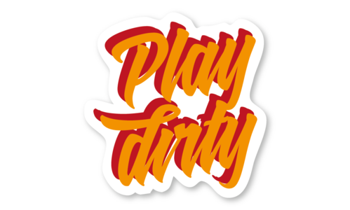 Стикер с лаком №8 Play Dirty